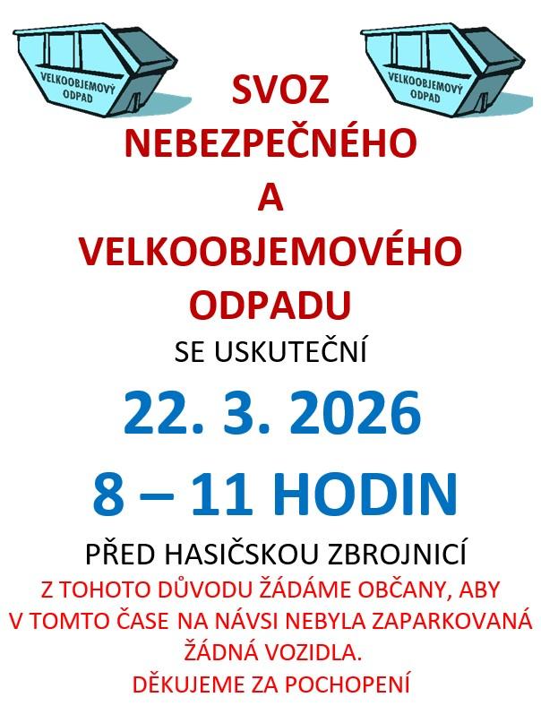 Svoz belkoobjemového odpadu